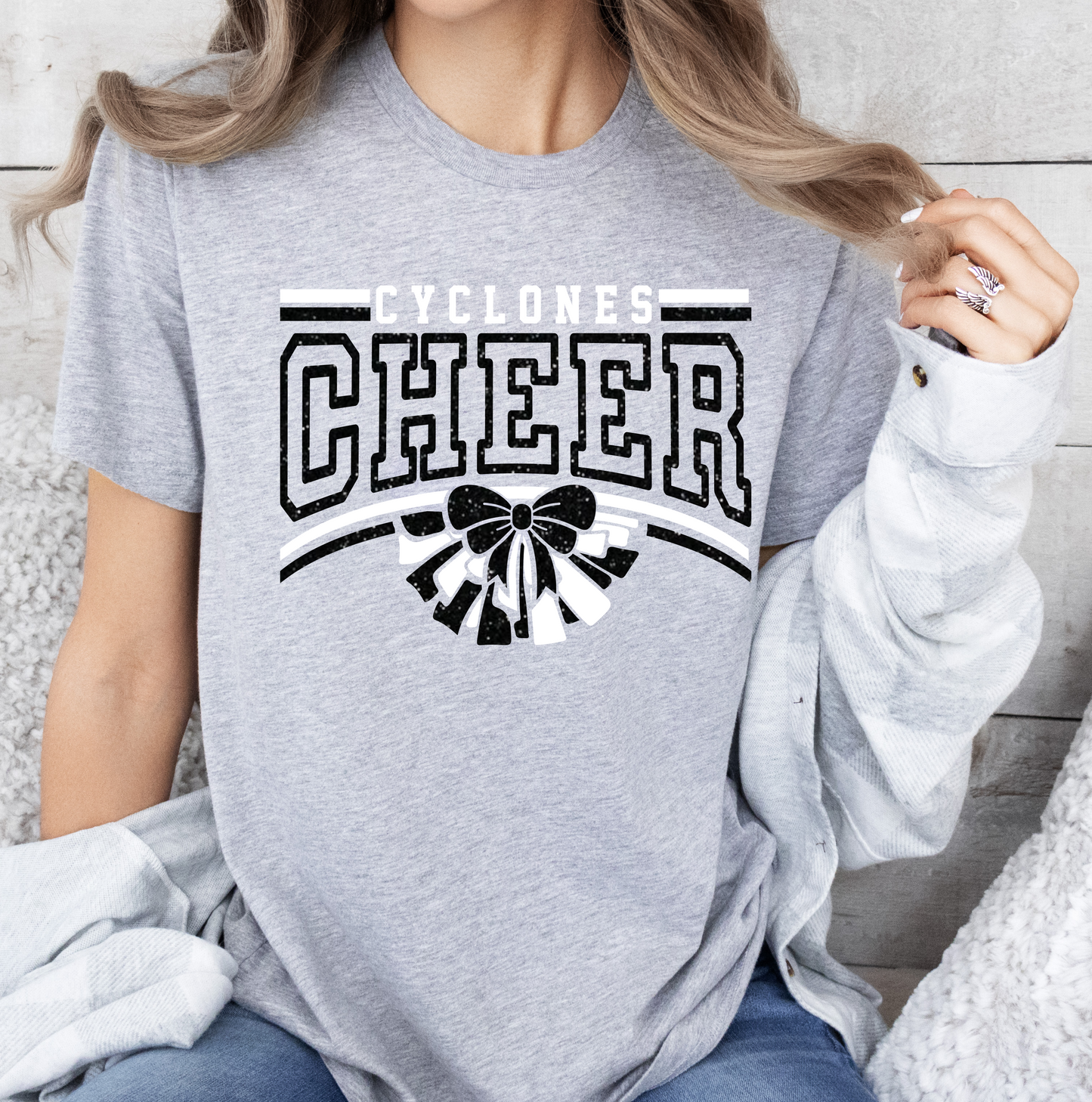 WP CHEER BOW Glitter