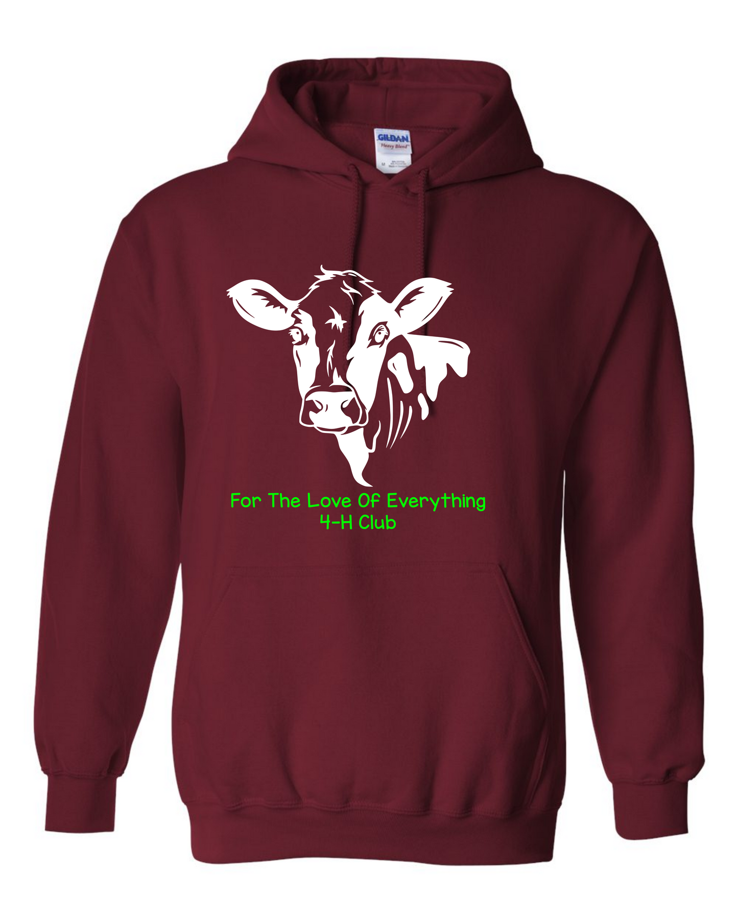 4-h cow hoodie