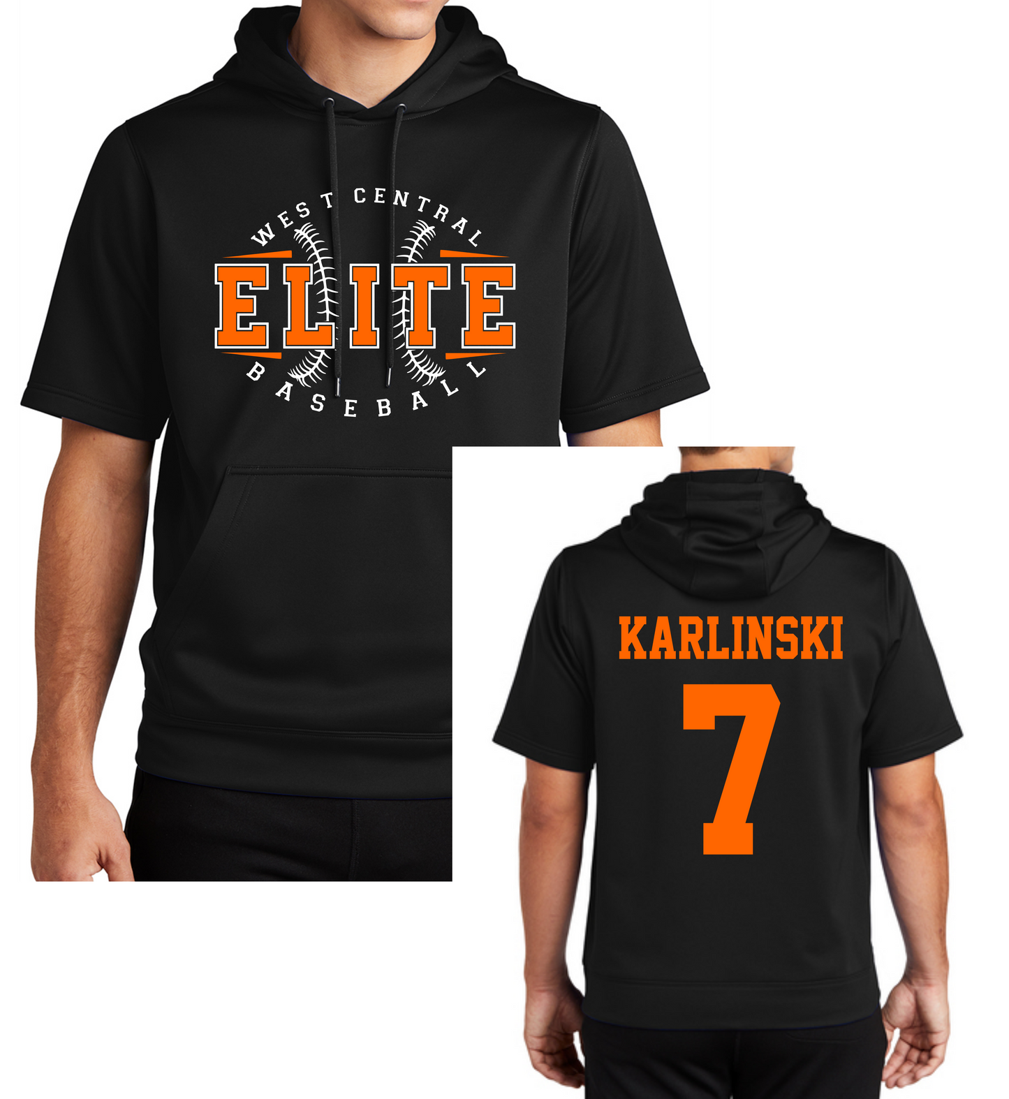 elite short sleeve hoodie