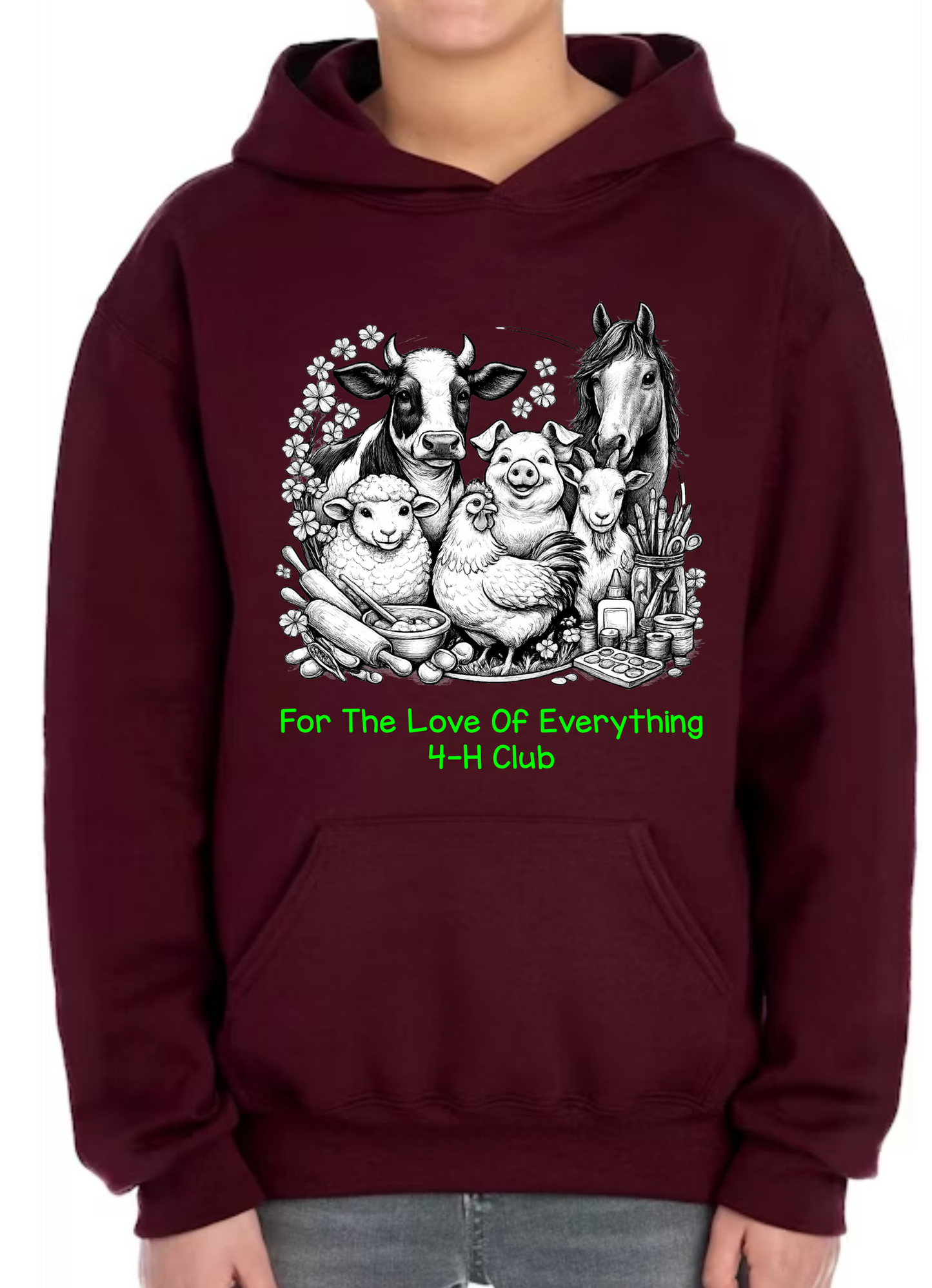 4-h Collage Design Hoodie