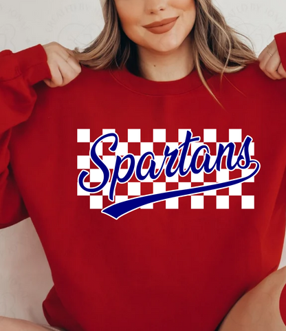 Spartans Checkered Design 1