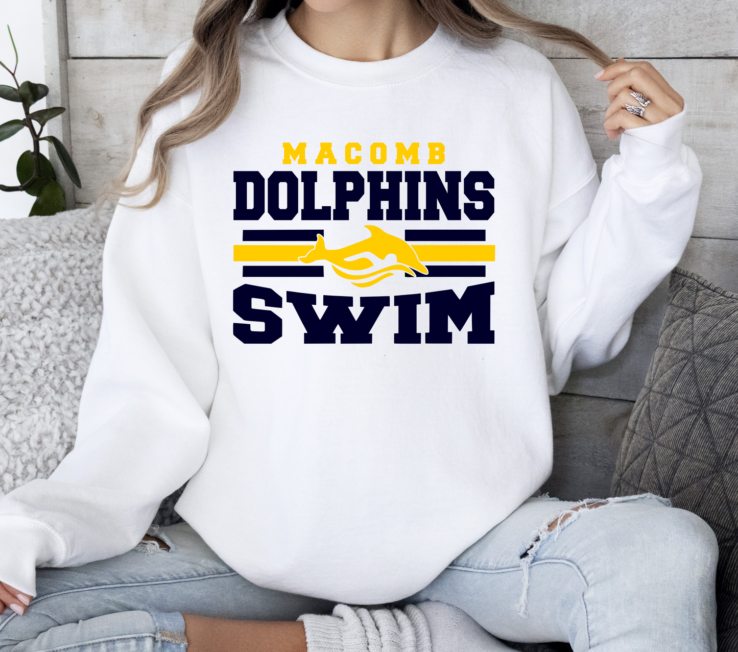 Dolphins Swim Sweatshirt