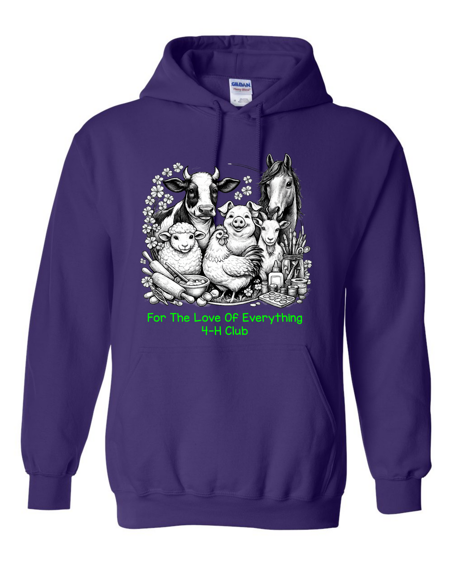 4-h Collage Design Hoodie
