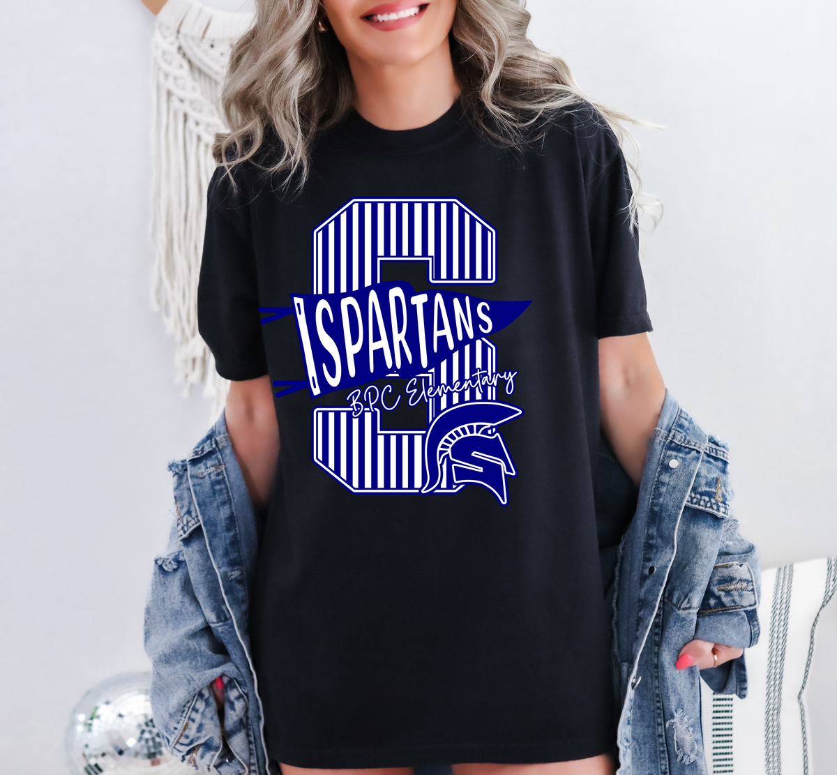 Elementary S blue design